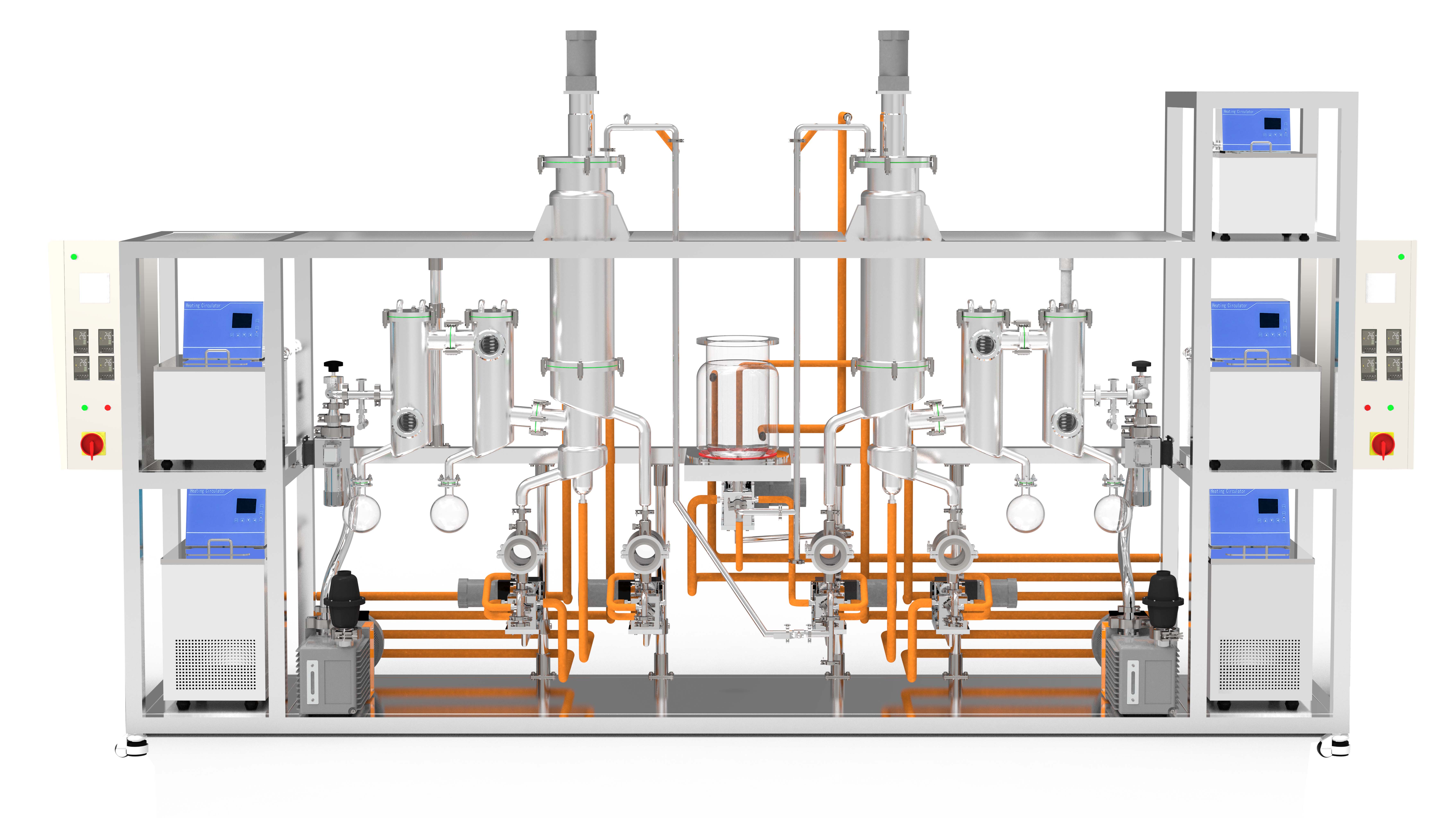 Stainless Steel Dual Stage Wiped Film Distillation Unit