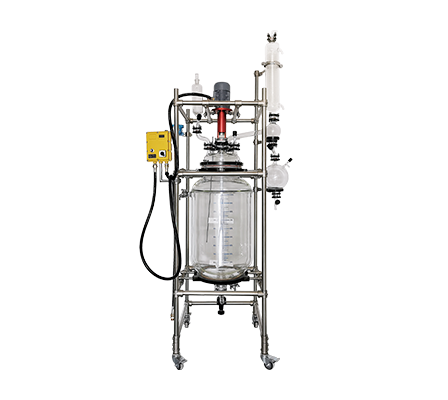Jacketed glass reactor